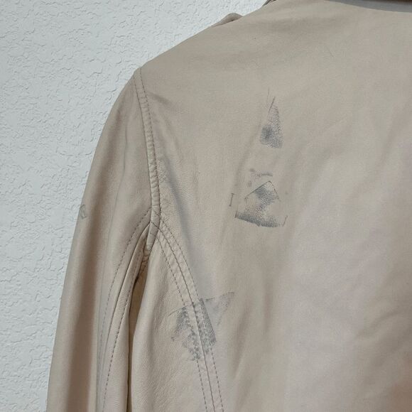 IRO Han Lamb Leather Motorcycle Zip-Up Jacket Women's Size 40 US 8 - Picture 15 of 16